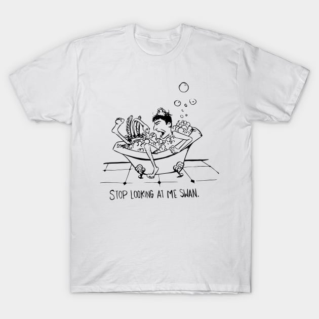 Stop Looking at me Swan T-Shirt by obillwon